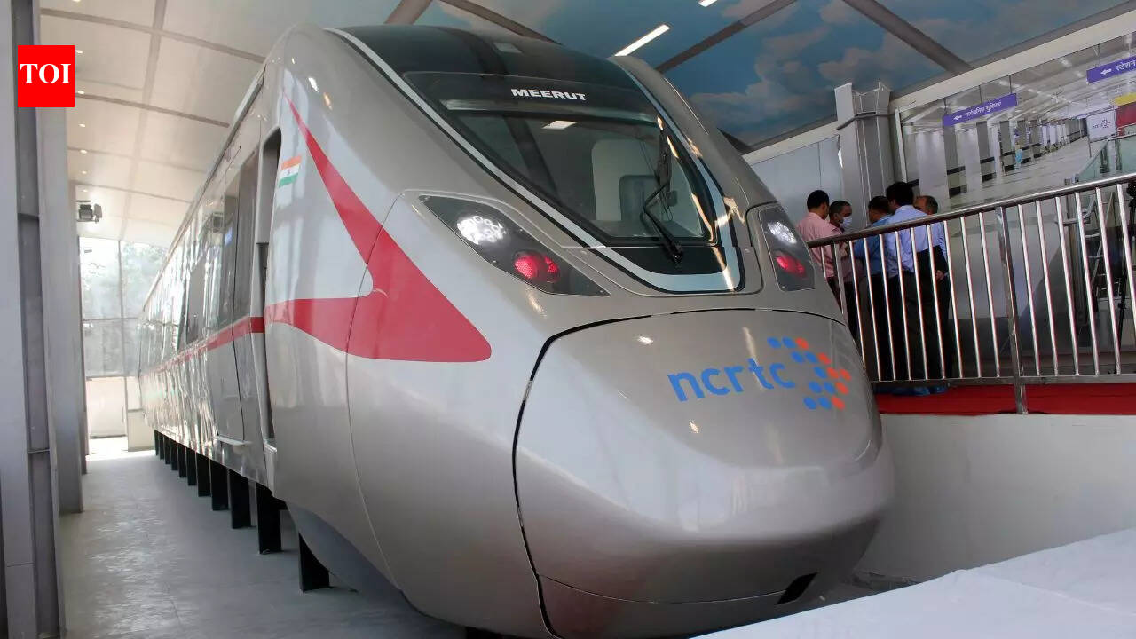In pics: First train set of Regional Rapid Transit System arrives in ...