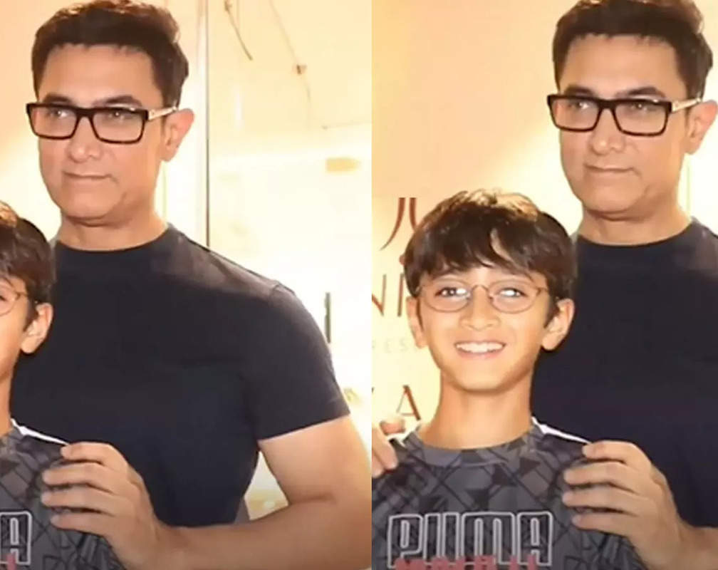 
Aamir Khan makes a rare public appearance with his son Azad Rao Khan; father-son duo papped at jewellery shop
