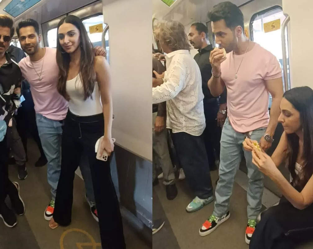 
Watch: Varun Dhawan, Kiara Advani, and Anil Kapoor beat Mumbai traffic with Metro ride
