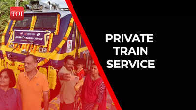 India's first-ever private train service Bharat Gaurav scheme flagged off from Coimbatore