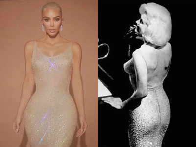 Kim Kardashian Wears Second Marilyn Monroe Dress After Met Gala