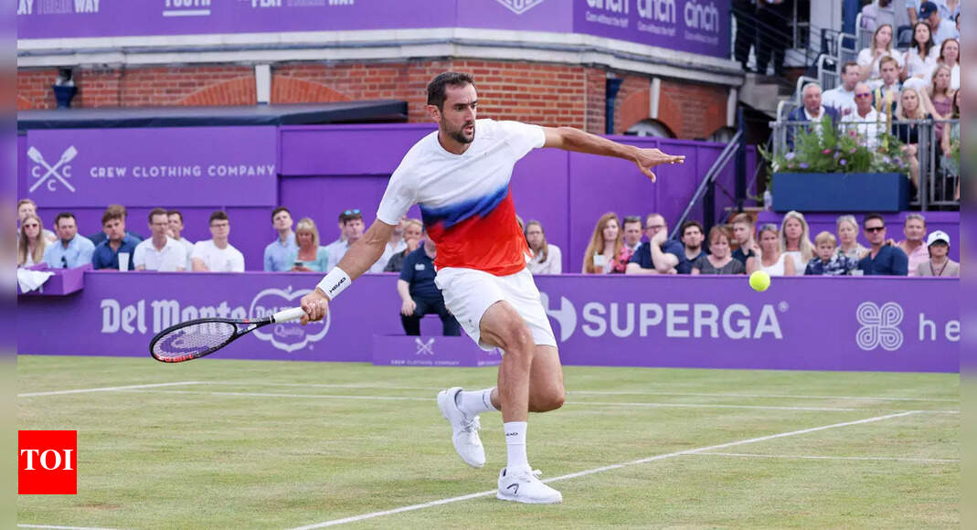 Former Wimbledon finalist Marin Cilic into Queen’s last eight | Tennis News – Times of India