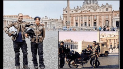 Ride from Bengaluru to Vatican: 1994 with pal, 2022 with wife