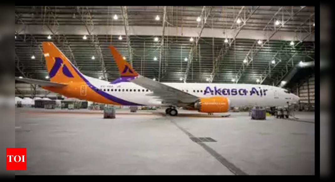 Akasa gets its first Boeing 737 MAX, to reach Delhi next week – Times of India
