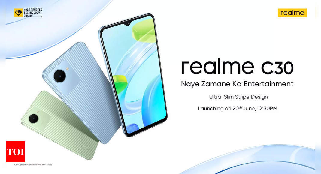 realme: Realme C30 to launch in India on June 20 – Times of India