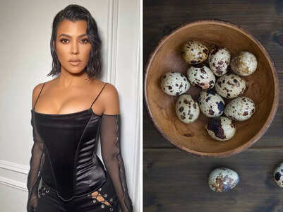 Kourtney Kardashian eats quail eggs to improve fertility