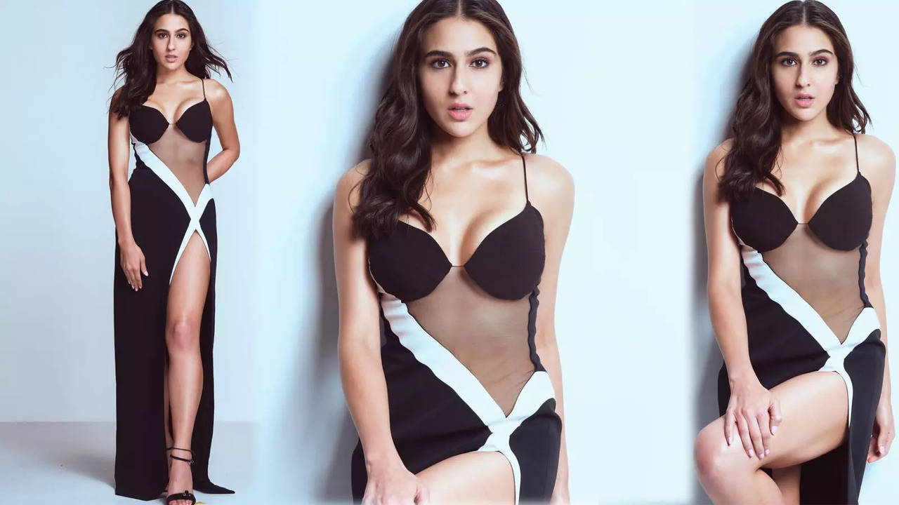 Sara Ali Khan breaks the internet with her stunning new pictures in a  sultry black and white dress