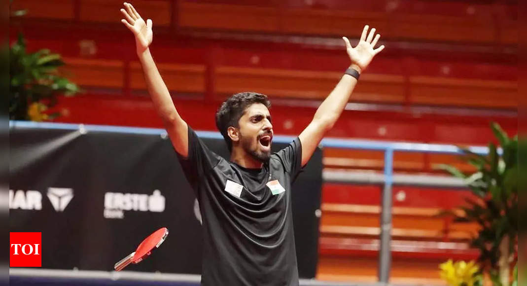 Sathiyan Gnanasekaran stuns World No. 6 in WTT, enters round of 16 | More sports News – Times of India