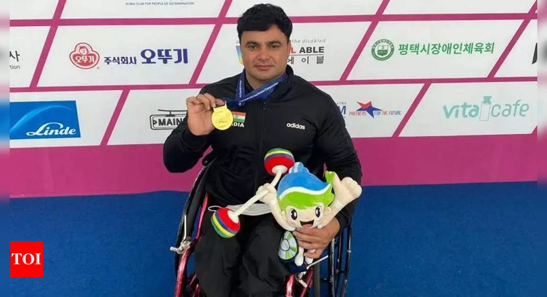 India’s Ashok Malik wins gold in Asia-Oceania Para Powerlifting Championships | More sports News – Times of India