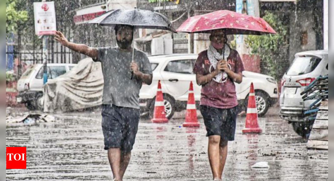 Delhi Weather Showers drag temperature down to 36.7 degree Celsius in