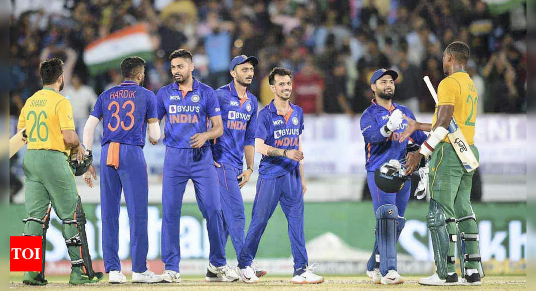 IND vs SA 4th T20I: Electric Dinesh Karthik, awesome Avesh Khan star in India’s series-levelling win over South Africa | Cricket News – Times of India