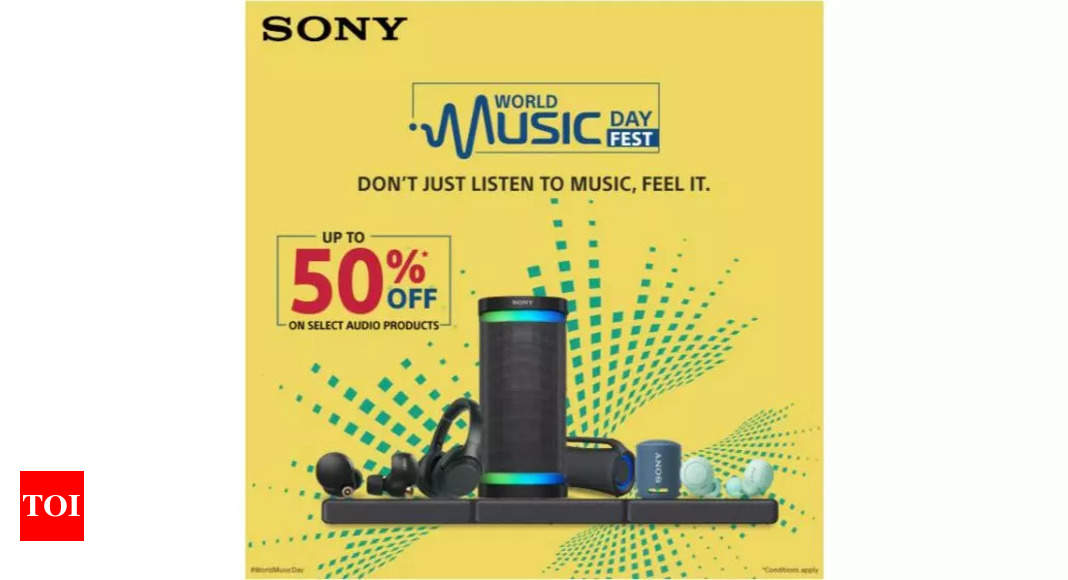 Sony announces six-day sale on audio products; headphones available under Rs 3,000 – Times of India