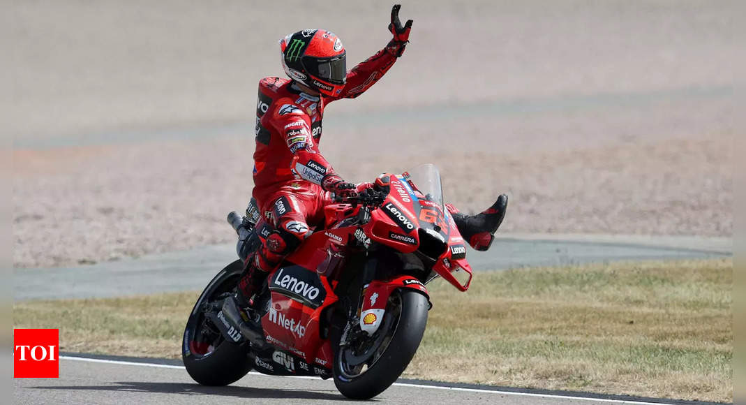 Ducati’s Francesco Bagnaia takes surprise German Grand Prix pole | Racing News – Times of India