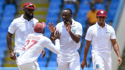 1st Test: Mayer, Roach strike as West Indies close in on victory