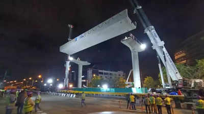 Bengaluru: Namma Metro's first U-girder launched on ORR