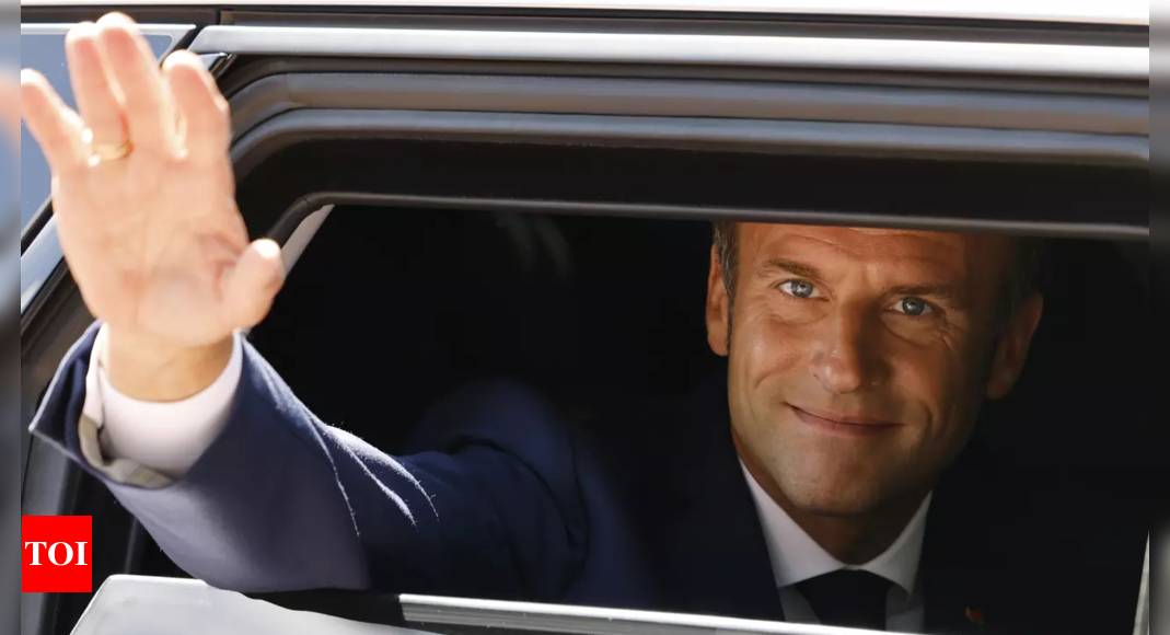 Macron’s second term on line in parliamentary election – Times of India