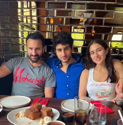 Father’s Day: Sara Ali Khan shares a candid family pic from her lunch outing with father Saif Ali Khan and brother Ibrahim