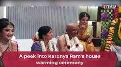 A peek into Karunya Ram's house warming ceremony