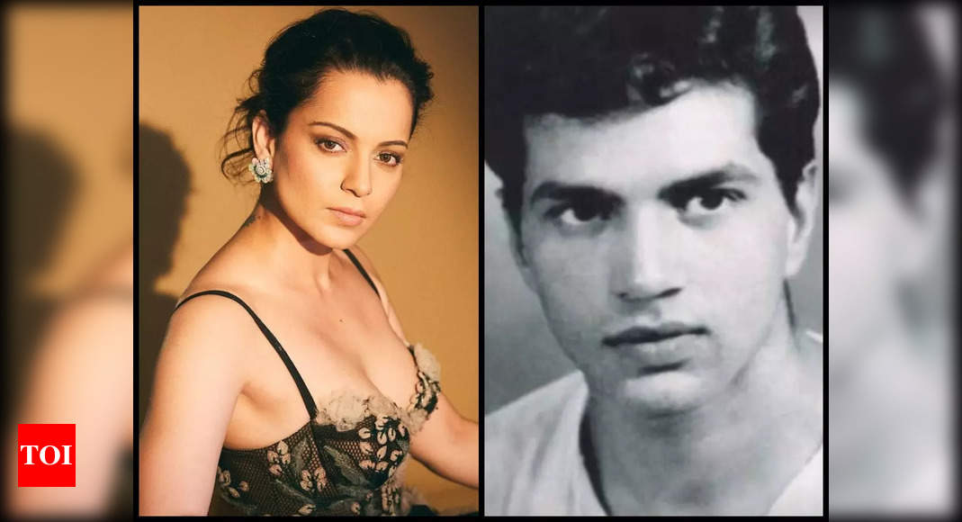 Kangana Ranaut shares an appreciation post for Dharmendra’s ‘beauty’ – see pic – Times of India