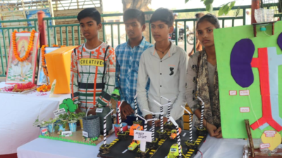 Prayagraj: Slum kids dazzle, create unique science models with waste stuff