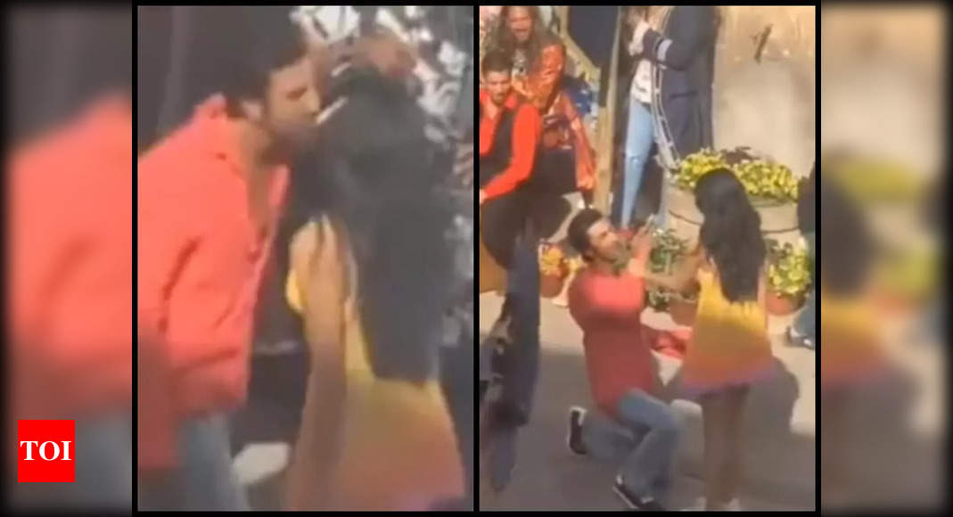 Video: Ranbir goes on his knees for Shraddha