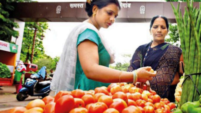Tomato Prices Fall In Local Markets Amid Fresh Supply | Pune News – Times of India