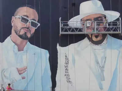 Street artist Man Mauji, Wicked Bros come together to create 50-foot graffiti of Badshah's hit 'Voodoo'