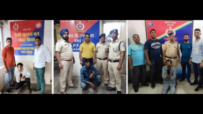 Mumbai: RPF teams of Western Railway nab thieves in 5 different cases
