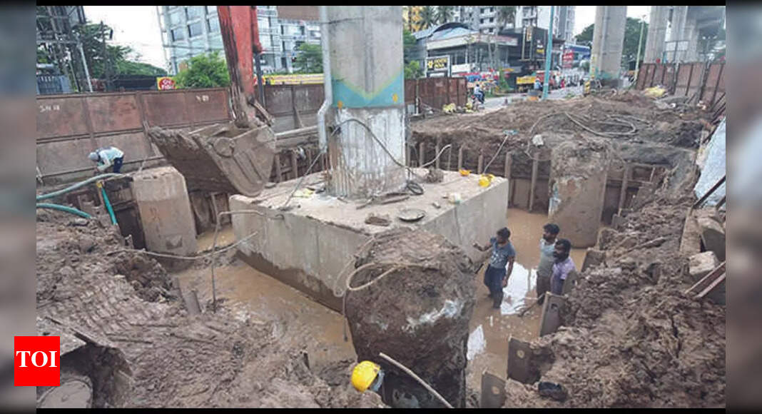 kmrl-metro-pillar-defect-finally-rectified-kochi-news-times-of-india