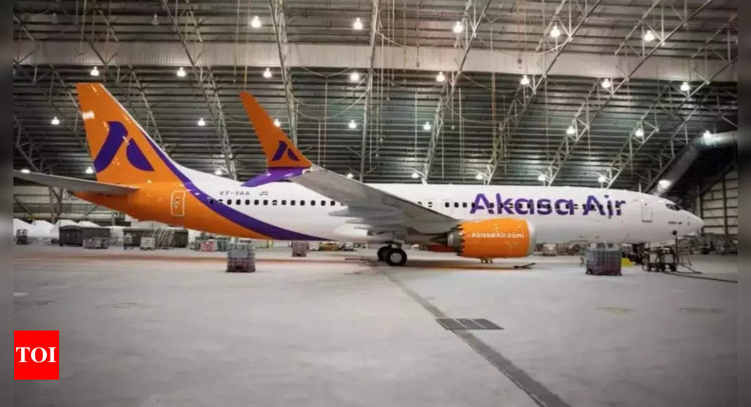 Akasa’s B737 lands in India, take off in July – Times of India