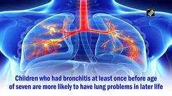 Study: Children with bronchitis can develop lung problems in adulthood