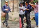 See pics: Karisma Kapoor shows her multitasking skills while shooting in Kolkata’s Kumartuli