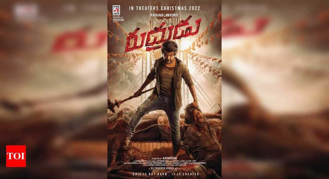 Raghava Lawrence, Kathiresan, 'Rudhrudu' First look is out, In Theatres  from Christmas 2022 | Telugu Movie News - Times of India