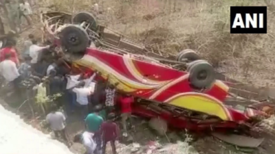 Madhya Pradesh: Five dead, 25 injured as bus falls into gorge near Mhow