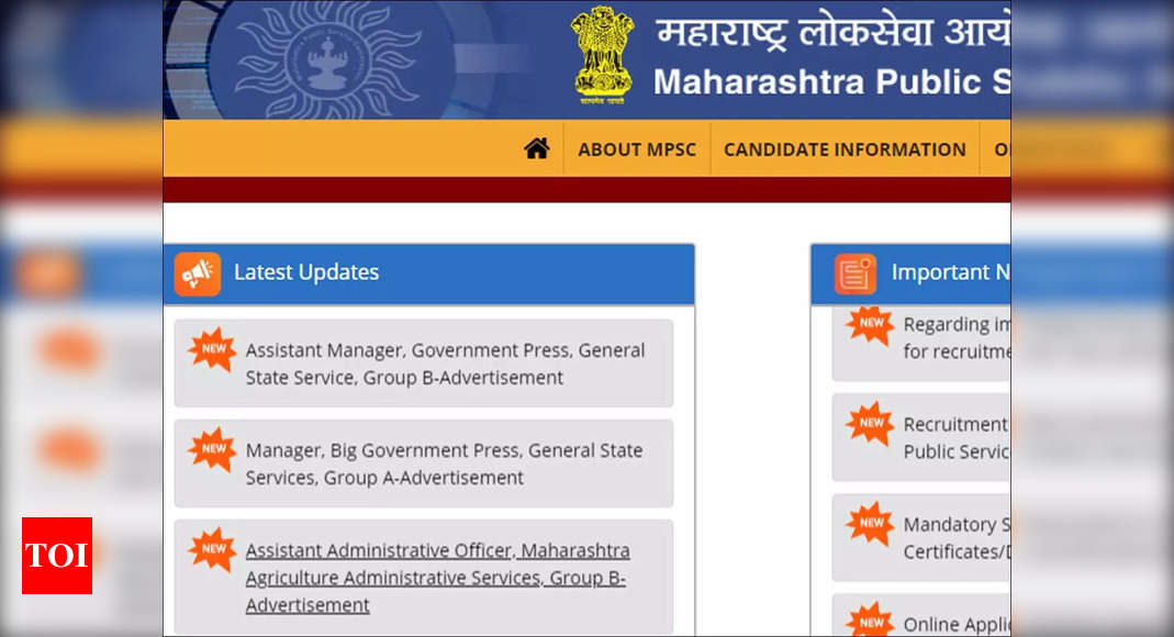 MPSC Notification 2022: MPSC Group B Notification 2022 Released, Apply ...