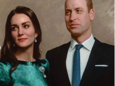 UK's Prince William and his wife Kate Middleton's first joint portrait released