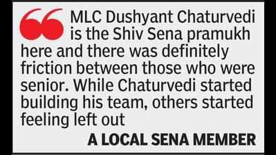 In Nagpur district, did change of guard trigger dissent in Sena?