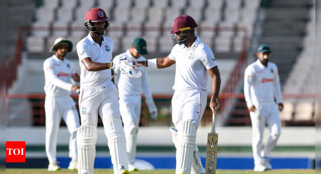 WI vs BAN 2nd Test: West Indies dominate Bangladesh on Day 1 | Cricket News – Times of India