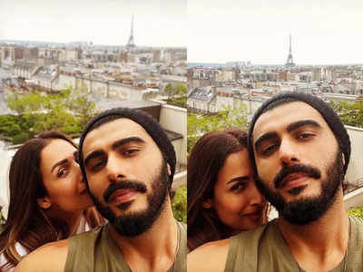 Arjun Kapoor shares pictures with ladylove Malaika Arora from their Paris vacation