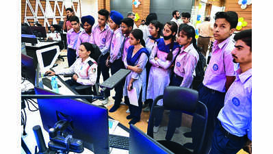70 government school students, PEC research scholars witness ‘brain of city’ in action