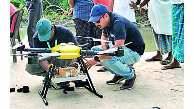 IIT Guwahati uses drones to deliver food, medicines to flood victims