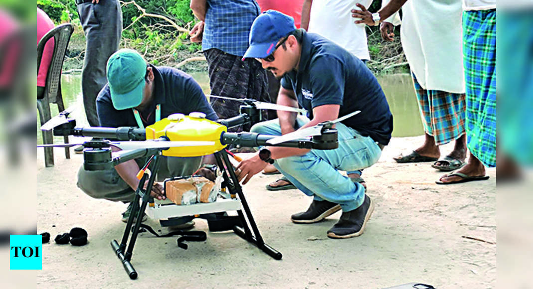 IIT-G uses drones to deliver food, meds to flood victims