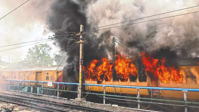 Agnipath protest: Defence academy owner held for railway station arson