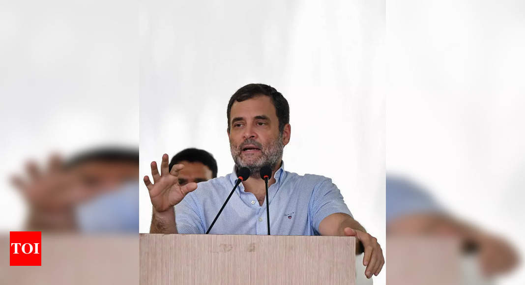While Indians struggle, PM busy planning next distraction: Rahul Gandhi | India News – Times of India