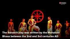 Audience enjoy the play urubhangam based on Mahabharata