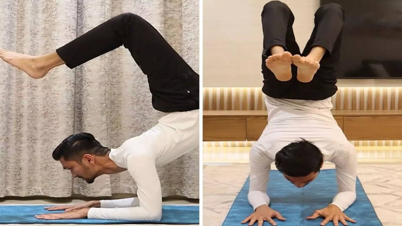 Yoga - The Source Of Life - Scorpion pose Steps Kneeling on the floor. Lean  forward kneeling on the floor. Put elbows, forearms on the floor with the  palms facing down with