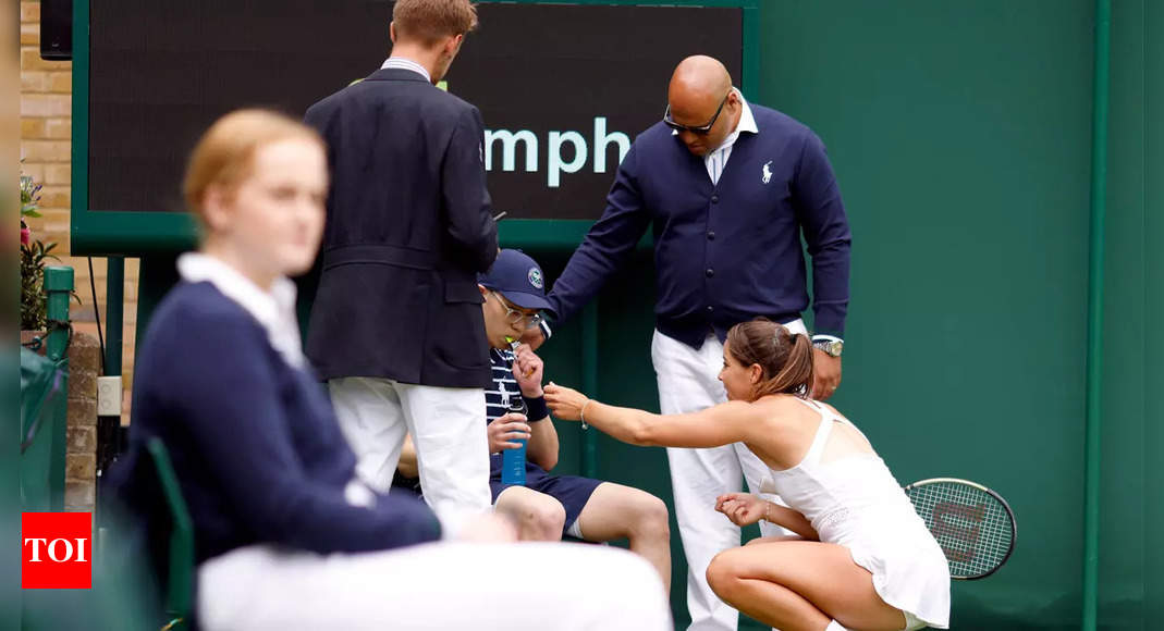 Watch: Burrage plays Wimbledon Good Samaritan before early exit