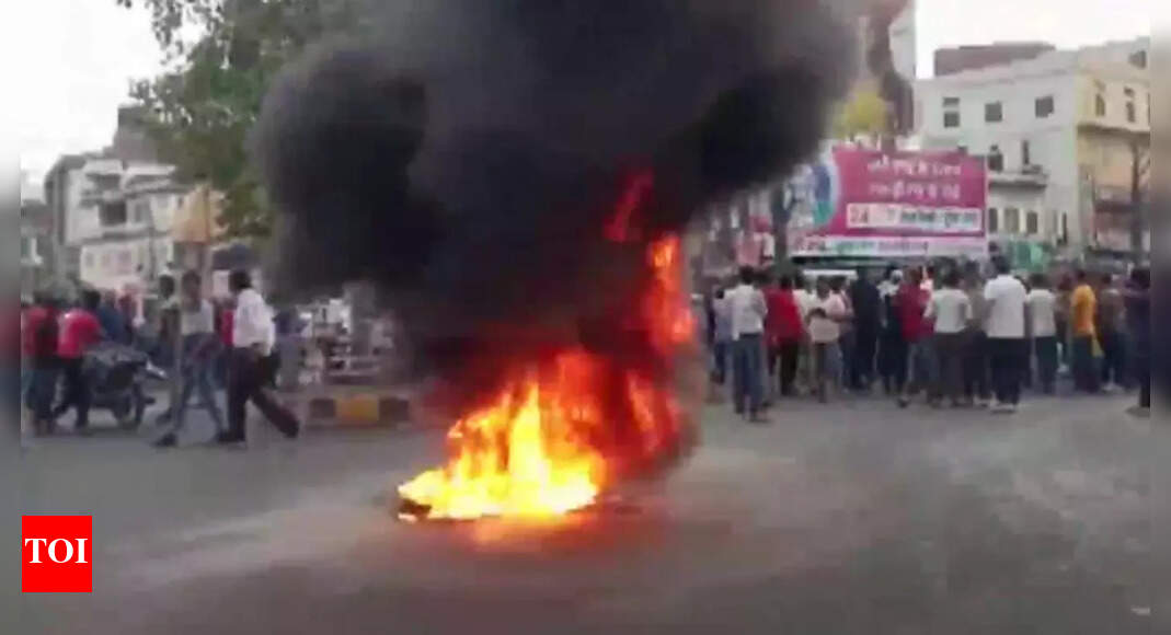 Live: Locals protest after two men behead youth in Udaipur