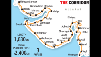 Gujarat proposes new 1,630 km coastal corridor