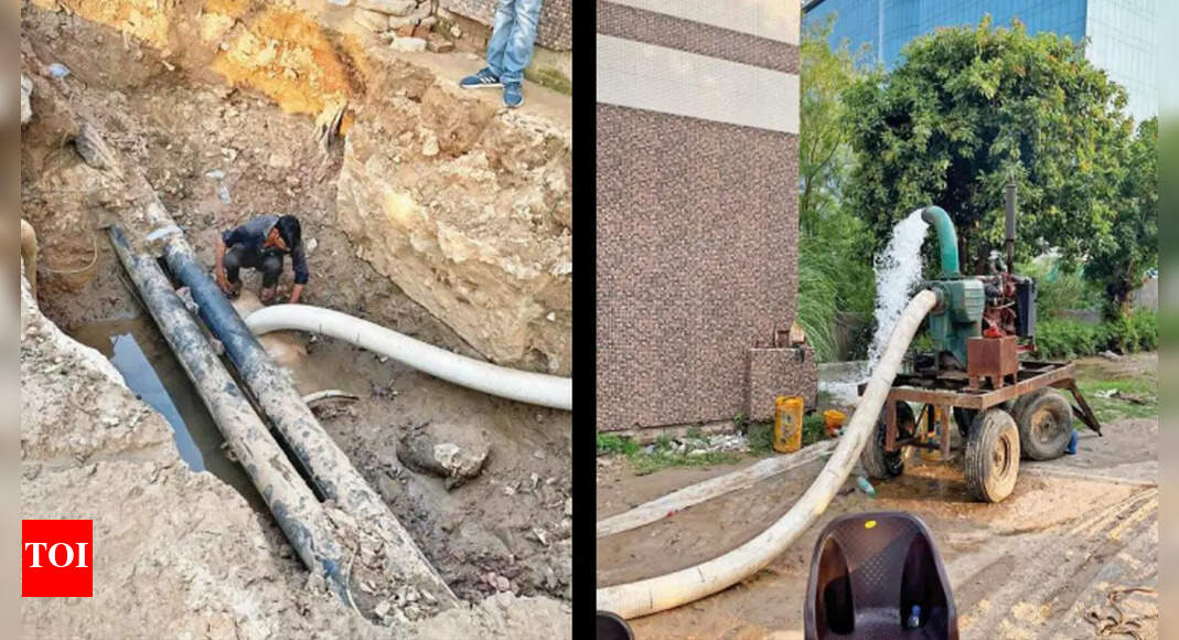 Water Supply Disrupted For 2 Days In 7x Sectors As Pipeline Bursts